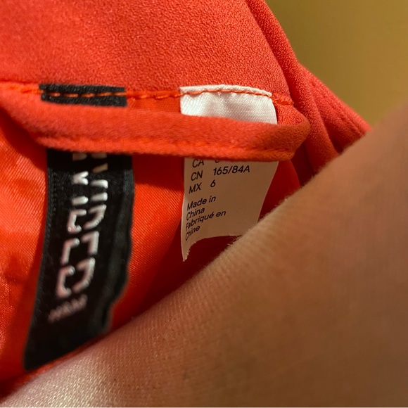 H&M Divided salmon color open front long sleeve lightweight blazer jacket sz 6 - Picture 5 of 11